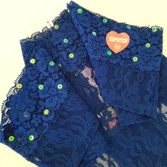 Victoria's Secret PINK Vintage Low Rise Sequin Bling Hipster Cheeky Panty NWT - Picture 10 of 15